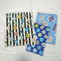 ハギレ　サッカー柄