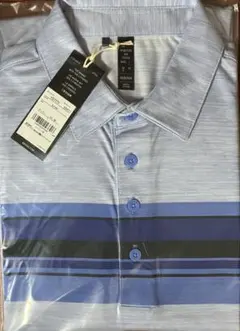 【新品】アディダス adidas半袖ポロシャツスリーストライプ　ブルー　サイズL