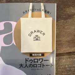 Drawer ドゥロワー ロゴトートバッグ 特別付録