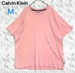 カルバンクライン 半袖ロゴTシャツ ゆったりシルエット（M） ピンク コットン