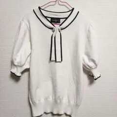 evelyn バイカラーリボンタイニットのサムネイル