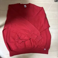 ラッセルアスレティック無地 スウェットトレーナーえんじ色ワインレッド古着 XXL