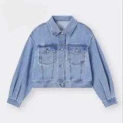 GU デニムボリュームスリーブジャケット(長袖) Sのサムネイル