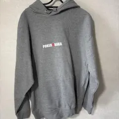 POKER BAKA グレー パーカー