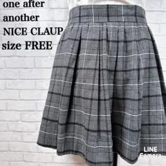 ワンアフターアナザーナイスクラップ チェックスカート かわいい　カジュアル