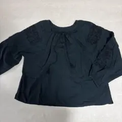 SLOBE IENA エンブロイダリー 刺繍ブラウス ブラック 綿100%のサムネイル