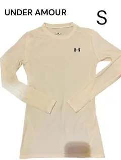 アンダーアーマー　レディース　ヒートギア　シャツ　S　ホワイト