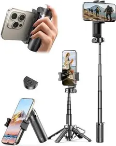 【特価】4in1自撮り棒 三脚＆スマホスタンド付　リモコン付