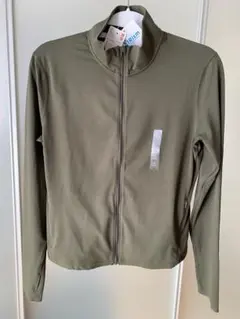 UNIQLO エアリズム フルジップジャケット XL ダークグリーン