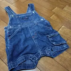 OshKosh デニム オーバーオール ショート丈 ベビー服のサムネイル