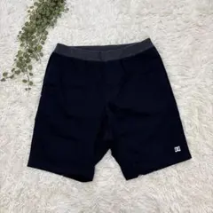 DC SHOE チノ ハーフパンツ M ブラック ウエストゴム 定番 ロゴ刺繍のサムネイル