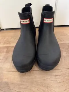 HUNTER ブラック サイドゴア長靴