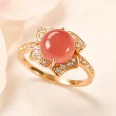 QVC 18K RG ロードクロサイト6ct 薔薇ペンダントトップ - メルカリ