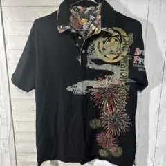 メンズ和柄　ポロシャツのサムネイル