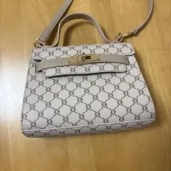 2way モノグラム柄台形ショルダーバッグ