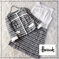 美品　ハロッズ セレモニースーツ ワンピース セットアップ グレー 1