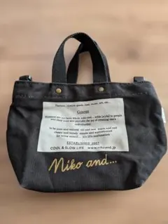 niko and... トートバッグ ブラックのサムネイル