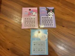 サンリオ　ネイルシール　３枚セット　クロミ　マイメロ　シナモロール