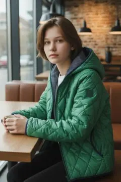 珍品 ダメージ柄 ビラボン リバーシブル ジャケット ブルゾン 防寒ジャンパー