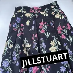 ★JILLSTUART★　花柄　スカート　ブラック