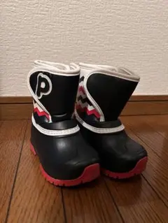 プーキーズ　子ども用ブーツ ネイビー13〜14センチ美品