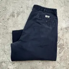 セ*ン様 ポロチノ　ポロラルフローレン　チノパンツ　ツータック　W36　ネイビー
