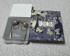 DIOR トライバル パール チェーン ピアス