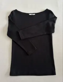 美品 ☺︎ AURALEE×IENA 別注 ボートネック カットソー S ブラック