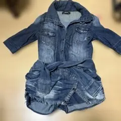 BACKS デニム セットアップ　シャツ　ショーパン