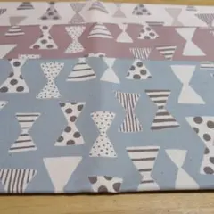 リボン柄　オックス生地