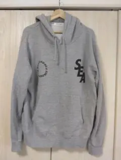 WINDANDSEA ウィンダンシー パーカー フーディー 白 Lサイズ Wind And Sea S_E_A Hoodie ウィンダンシー フーディー (WIND