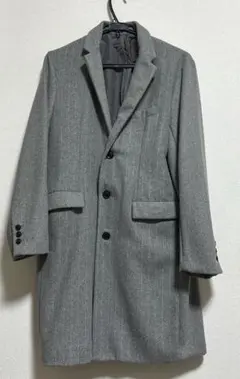 THE SHOP TK メンズ　チェスターコート　グレー　Lサイズ