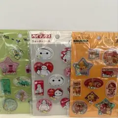 seria ウォーターシール　ベイマックス　ティンカーベル　ライオンキング