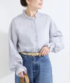 切離しタグ有り】B.C STOCK フリル袖ブラウス ホワイト - メルカリ