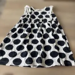 キッズ ワンピース 夏服 ドット 110のサムネイル
