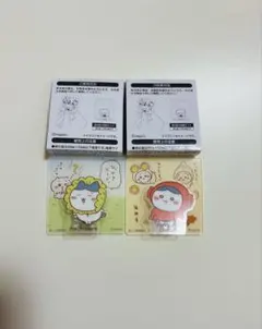 ちいかわ　アクリルシーンクリップビスケット　ハチワレ 2個セット まとめ売り