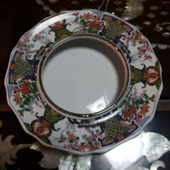 M*f様 陶器製八角形灰皿 花柄デザイン