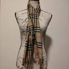 バーバリー　カシミヤ　スヌード BURBERRY スヌード ネックウォーマー カシミヤ100% ノバチェック