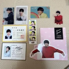 長尾謙杜 ステッカー・シール・学生証セット