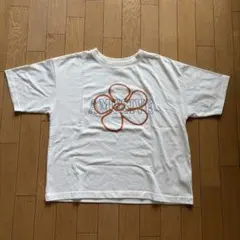 AMUSIVE フラワーモチーフ 半袖Tシャツ