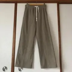 ワイドパンツ 裏起毛