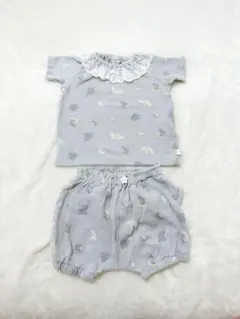 【美品】Cottoli 子供服 上下セット 80 動物