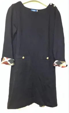 BLUE LABEL CRESTBRIDGE 黒 長袖ワンピース