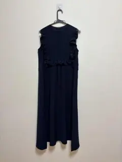 YOKOCHAN♡ヨーコチャン♡ノースリーブフリルトリムドレス YOKO CHAN ワンピース ヨーコチャン ノースリーブフリルトリムドレス