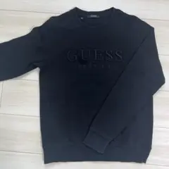 GUESS 黒 クルーネック スウェット