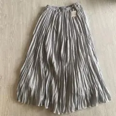 AMERICAN HOLIC プリーツスカート ロング丈 サックスブルー M