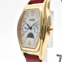 稼働品 GUESS ゲス レディース腕時計 ムーンフェイズ デイデイト ゴールドのサムネイル