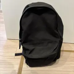 無印良品　肩の負担を軽くする　撥水リュックサック　ブラック