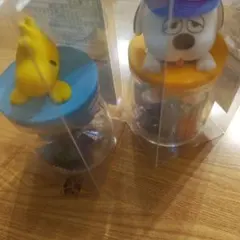ウッドストック＆オラフ未使用キャンディボトル2点セット①ピーナッツ　フィギュア付
