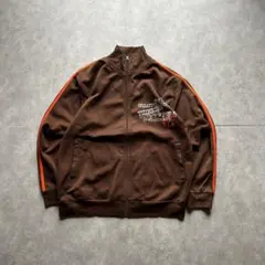 archive grunge track jacket y2k brown